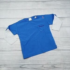 3/4 Zara Layered Long Sleeve Pocket Tee